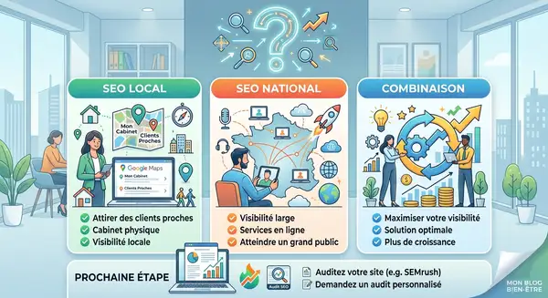 A retenir pour le SEO des thérapeutes, bien-être et pro des massages