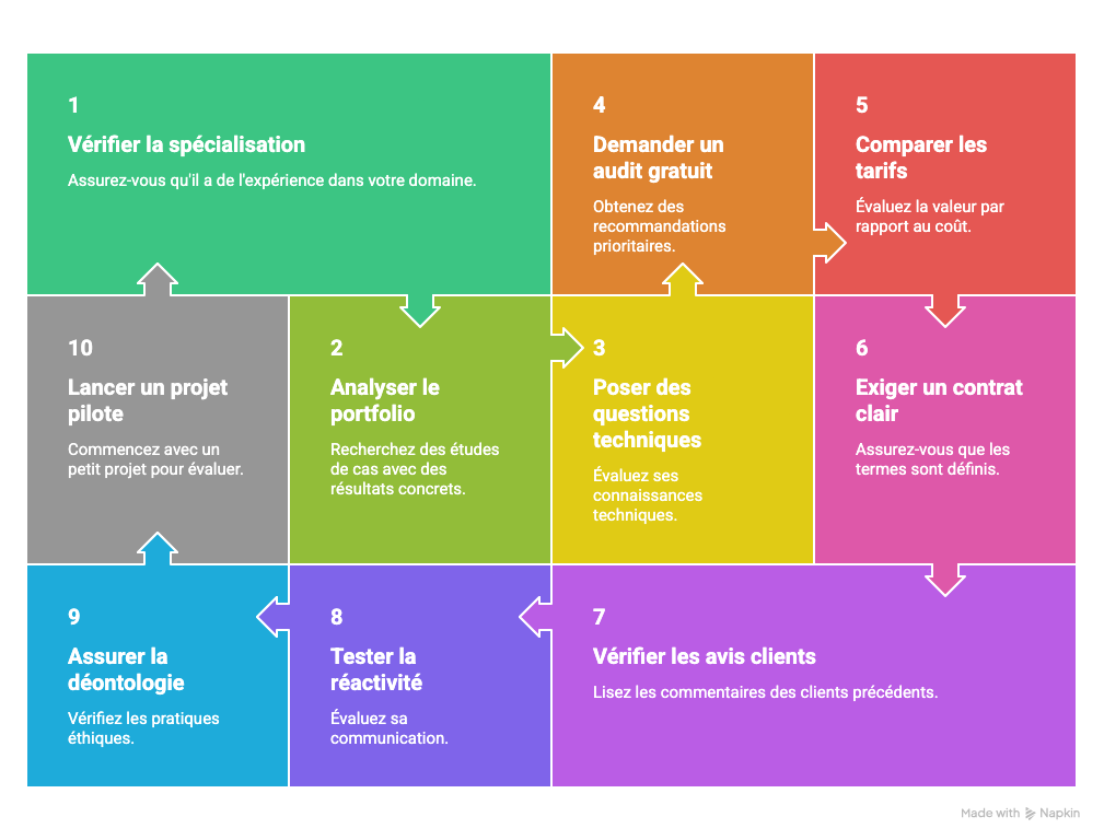 Checklist : 10 étapes pour choisir votre expert SEO