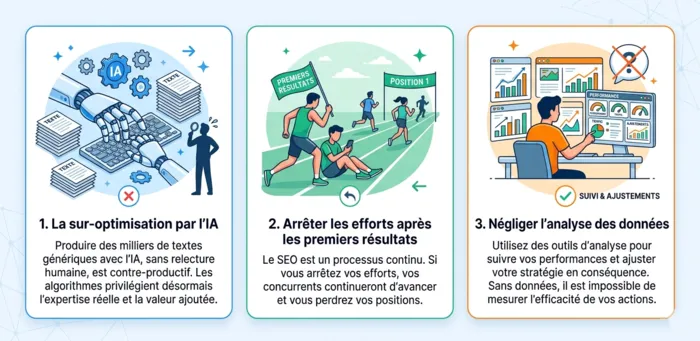 Erreurs à éviter pour ne pas saboter vos efforts
