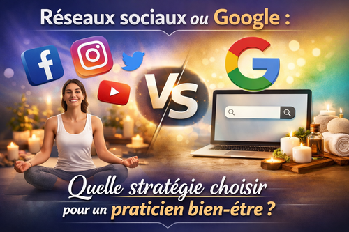 Réseaux sociaux ou Google : Quelle stratégie choisir pour un praticien bien-être ?